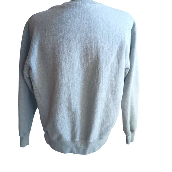 Vintage Men's Sweatshirt Large Champion Reverse Weave Spellout Embroidered Logo - Picture 6 of 7